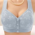 thumbnail image 6 of Women's Front-Closure Comfort Bra - Soft Wireless Bralette for Mature Women | Hontri | Women's Fashionable And Casual Front Underwear for Elderly People (Grey | 36), 6 of 7