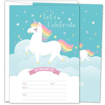 unicorn baby shower invitations walmart