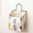 thumbnail image 1 of Household Wall-Hanging Storage Bags with Hook Pockets Cotton Linen Storage Basket Family Organizer Box Containers, 1 of 3