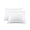 1-White, variant on 800 Thread Count Egyptian Cotton 2-Piece Pillowcase Set with Envelope Closure, Standard Size (20" x 26") Elephant Grey Stripe