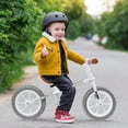 thumbnail image 4 of Honeyjoy 12" Balance Bike 2 Wheels Children's Bicycle with Adjustable Seat White, 4 of 10