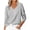 Gray, variant on Vivianyo HD Women's Solid Fall Winter V Neck Knit Sweater, Smooth Lightweight Long Sleeve Pullover Top for Office Daily Casual Wear, Sizes S-2XL