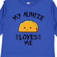 thumbnail image 4 of Inktastic My Auntie Loves Me with Taco Illustration Boys or Girls Long Sleeve Toddler T-Shirt, 4 of 5