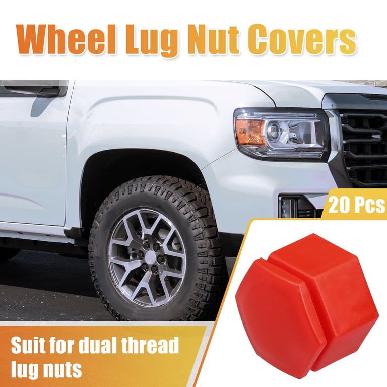 Be In Your Mind 20Pcs Chrome Silver Wheel Nut Caps Hub Bolt Covers 21mm