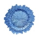 thumbnail image 4 of Plato de servicio de vidrio con borde dorado Plato de ensalada europeo Plato de vidrio Comida occidental Fruta azul, 4 of 9