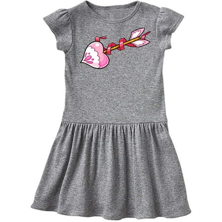 

Inktastic Pink Heart Arrow Gift Toddler Girl Dress