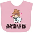 thumbnail image 3 of Inktastic Dental Assistant Mommy Girls Baby Bib, 3 of 4