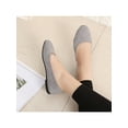 thumbnail image 4 of Gomelly Womens Ballet Flats Slip On Flats Casual Shoes Gray 9, 4 of 9
