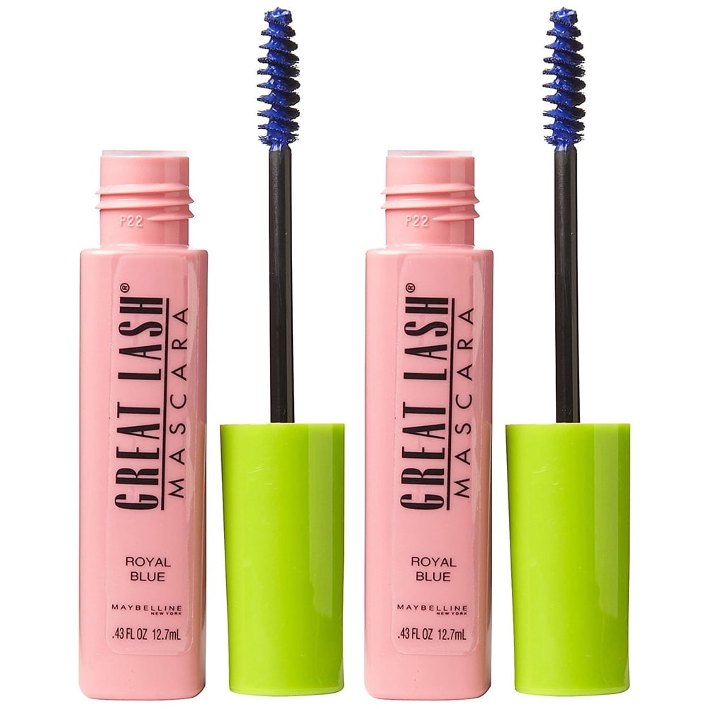 Maybelline Great Lash Mascara Royal Blue 2 Pack, Maybelline New