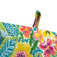 thumbnail image 5 of Jordan Manufacturing 44" x 22" Pensacola Multicolor Floral Rectangular Outdoor Chair Cushion with Ties and Hanger Loop, 5 of 13