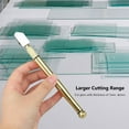 thumbnail image 4 of Glass Cutter Tool, Anti-Slip Pencil Style Handle Carbide Tip Glass Cutter Cutting Tool, Portable Glass Cutter, 4mm Cutting Range, for Mosaic, Tiles, Mirror, Stained Glass Cutting, Golden, 4 of 9