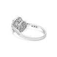 thumbnail image 3 of 7MM White Round Cubic Zirconia Halo Ring in Sterling Silver, 3 of 4