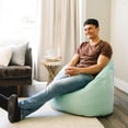 thumbnail image 4 of Big Joe Joey Bean Bag Chair, Plush, Kids/Teens, 2.5ft, Turquoise, 4 of 9