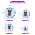 thumbnail image 5 of Just a Certified Nursing Assistant Cna Who Loves Her German Shepherd Round Wood Sign Alsatian Dog Lover Gifts Hanging Wall Home Decor - 00003, 5 of 5