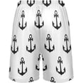 thumbnail image 3 of GZHJMY Anchor Pajama Pants Short for Men, Lounge Pants Lightweight Men Pajama Bottoms with Drawstring Pockets, Christmas New Year Birthday Gifts, XX-Large, 3 of 7