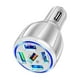 thumbnail image 4 of de coche rápido de 5 puertos 12V-32V de teléfono de coche de puerto múltiple USB Carga rápida Blanco perfke Adaptador de coche, 4 of 9
