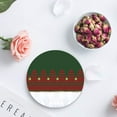 thumbnail image 4 of FMSHPON Merry Christmas Set of 6 Round Coaster for Drinks, Absorbent Ceramic Stone Coasters Cup Mat with Cork Base for Home Kitchen Room Coffee Table Bar Decor, 4 of 6