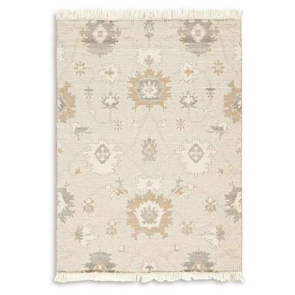 Signature Design by Ashley Calkin 5' x 7' Rug, Linen,Gray & Caramel