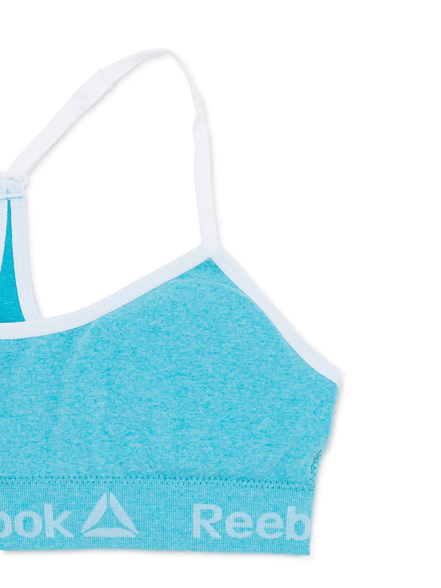 Reebok Girls Seamless Bras T-Back Bralettes, 2-Pack