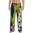 thumbnail image 2 of Lsque Dinosaur Basketball Player Print Men's Pajama Pants, Lounge Pant - Comfortable Home Wear,Elastic Waistband, Stylish Design-Medium, 2 of 9