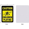 thumbnail image 2 of 2pcs 2 Pack Children Playing Caution Sign 7x10 inches 30 Mil Aluminum Security Warning Signs for Yard Street or School UV Protected and Waterproof, 2 of 7