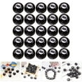 thumbnail image 3 of Black Acrylic Beads for DIY Jewelry Making Smooth Surface Delicate Appearance 50pcs, 3 of 10