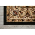 thumbnail image 5 of Nourison Delano Persian Center Medallion Black 6'7" x 9'6" Area Rug, (6' x 9'), 5 of 6