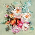 thumbnail image 2 of Nai, Danhui 12x12 Black Ornate Wood Framed with Double Matting Museum Art Print Titled - Windblown Blooms I, 2 of 4
