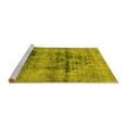 thumbnail image 2 of Ahgly Company Machine Washable Indoor Rectangle Abstract Yellow Modern Area Rugs, 5' x 8', 2 of 4