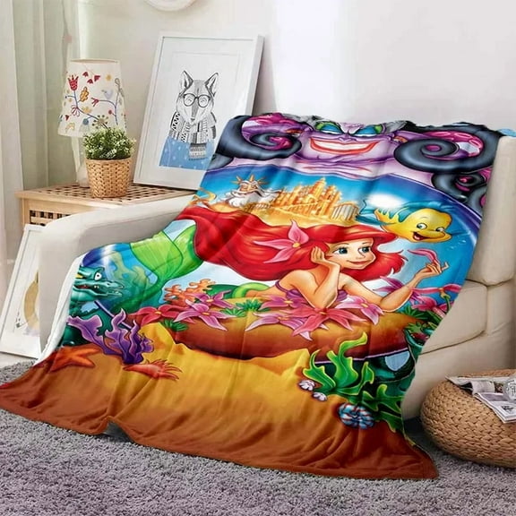Ariel Blanket Blanket Soft and Warm Bedding for Bed Blanket Ultra-Soft Throw Ariel Cover Blanket