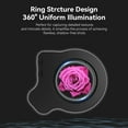 thumbnail image 3 of APEXEL 37mm+52mm Thread Macro Lens Fill Light, Portable Phone Lens Ring Light with High Power 32 LED/CRI 95+/ 45 Light Modes, Lens Attachments for All 37mm+52mm Phone Lens/Filter/Camera Lens, 3 of 8
