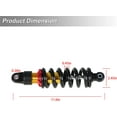 thumbnail image 3 of waltyotur 10.5 270mm Rear suspension Shock Absorber Spring Replacement for Dirt Pit Bike SDG SSR Coolster 110cc 125cc 800lbs, 3 of 5