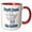 Red/White, variant on 3drose, Dont Burst My Bubble Cute Kawaii Humor, 11oz Two-tone Red Mug