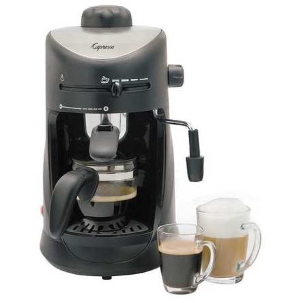 Capresso 303 01 Black Silver Single Serve 10 Oz Espresso Machine Walmart Com Walmart Com