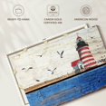 thumbnail image 6 of Elephant Stock Classic Lighthouse Wall Art - Horizontal Canvas Wall Art - Living Room Wall Decor - Nautical Canvas - Blue And Brown Decor - 45" x 30", 6 of 8