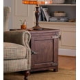 thumbnail image 2 of Plow & Hearth Portland Ice Box Wood Storage Side Table with Replica Hardware, 2 of 6