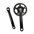 thumbnail image 5 of funtasica Crankset,Mountain Bike Crank Arm Set,Iron Easy Installation 32T Chainring Square Taper Single Speed for Mountain Bike Black, 5 of 8