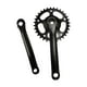 thumbnail image 5 of Juego de bielas para bicicleta, juego de bielas para bicicletas de montaña, hierro, 32 dientes, plato, Negro, 5 of 9