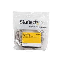 StarTech 20ft CAT6 Ethernet Cable - Gray CAT 6 Gigabit Ethernet Wire -250Mhz 100W PoE RJ45 UTP Molded Category 6 Network Patch Cord (C6PATCH20GR)