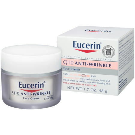 Eucerin Q10 Anti-Wrinkle Sensitive Skin Face Creme 1.7 (Best Face Cream For 60 Year Old Woman)