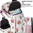 thumbnail image 3 of Watercolor Floral Pattern Sling Backpack with Artistic Botanical Design, Lightweight Durable Crossbody Daypack, Adjustable Strap, Multiple Compartments for Travel and Outdoor Use, 3 of 6