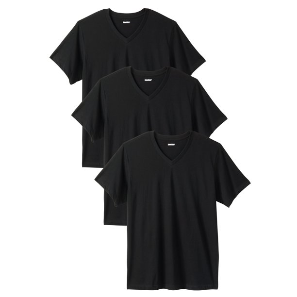 Kingsize Mens Big And Tall Cotton V Neck Undershirt 3 Pack 9896