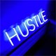 thumbnail image 3 of Letrero de neón Hustle para decoración de pared – Letrero de neón LED grande de 19,7 x 5 pulgadas, letrero USB Cool Gym para decoración de arte de oficina, alcantarilla, sala de juegos (azul), 3 of 4