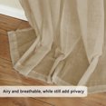 thumbnail image 6 of PrimeBeau Pair Set Nickel Grommet Natural Linen and Poly Semi-Sheers,Premium Soft Rich Material Curtain Panels for Living Room - 52x108-Inch-Tan, 6 of 7