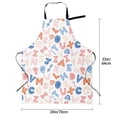 thumbnail image 4 of Rateoe Scandinavian Alphabet Aprons with Pocket,Men Womens Aprons Waterproof Adjustable Cooking Aprons for Kitchen Gardening and Salon, 4 of 7
