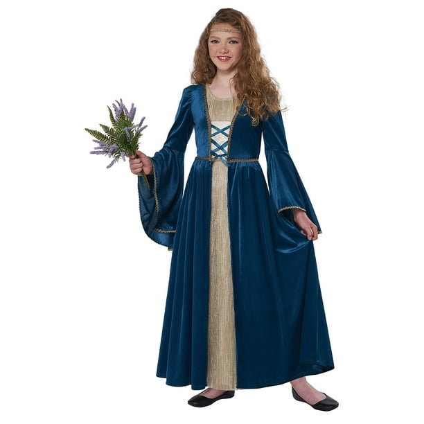 Disfraz California Disfraces Enchanted Maiden Child, tamaño grande, color verde azulado