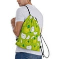 thumbnail image 3 of Easygdp Green Apple Drawstring Backpack, Beach Sackpack, Travel Sackpack Lightweight for Sports, Gym, Travel, Swimming - Small, 3 of 9