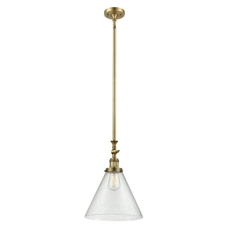 

Innovations Lighting 206 Large Cone Large Cone 8 Wide Adjustable Mini Pendant - Brass