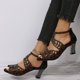 thumbnail image 4 of Amzcrzy Zapatos de mujer,Zapatos de mujer,Zapatillas de mujer, Zapatos de verano para mujer, sandalias de moda, sandalias de tacón alto, ropa de abrigo Sandalias Mujer Zapatillas De Casa, 4 of 9