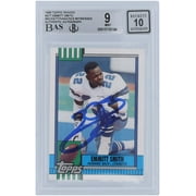 Emmitt Smith Dallas Cowboys Autographed 1990 Topps Traded #27T Beckett Fanatics Witnessed Authenticated 9/10 Rookie Card - Fanatics Authentic Certified